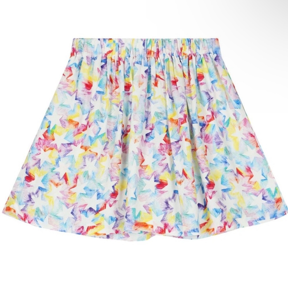 STELLA MCCARTNEY - RAINBOW STARS TWILL SKIRT